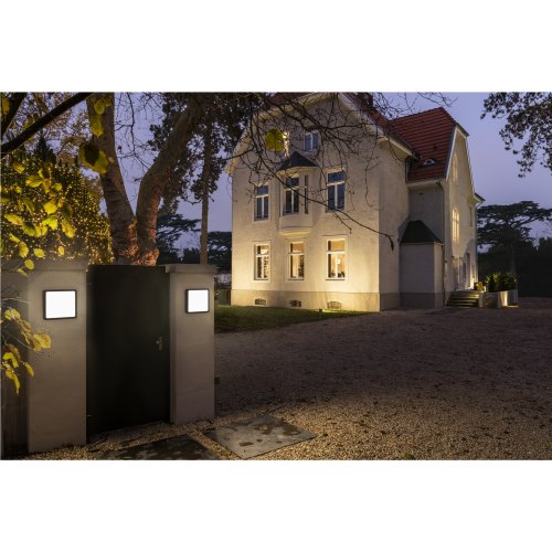 SLV AINOS SQUARE SENSOR Outdoor LED wand- en plafondopbouwarmatuur antraci - Slv 1003452 a1 h rgb - 20023677