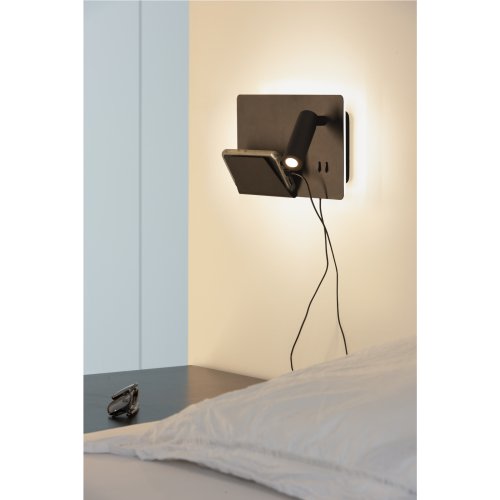 SLV SOMNILA SPOT Indoor LED-wandopbouwarmatuur 3000K zwart, versie links i - Slv 1003455 a1 rgb - 20023680