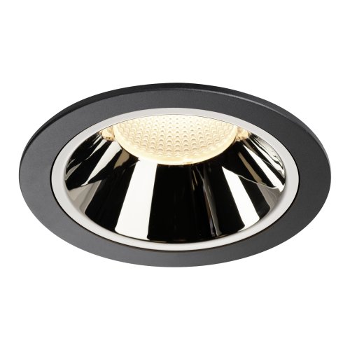 SLV NUMINOS&reg; DL XL, Indoor led plafondinbouwlamp zwart/chroom 3000 K 55&deg; - Slv 1004017 1 h rgb - 20024051