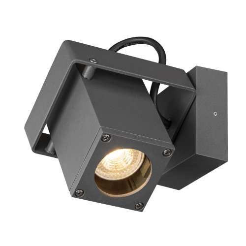 SLV THEO BRACKET CW, Outdoor wand- en plafondopbouwlamp QPAR51 antraciet - Slv 1004653 2 rgb - 20024527