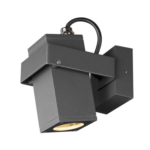 SLV THEO BRACKET CW, Outdoor wand- en plafondopbouwlamp QPAR51 antraciet - Slv 1004653 4 rgb - 20024527