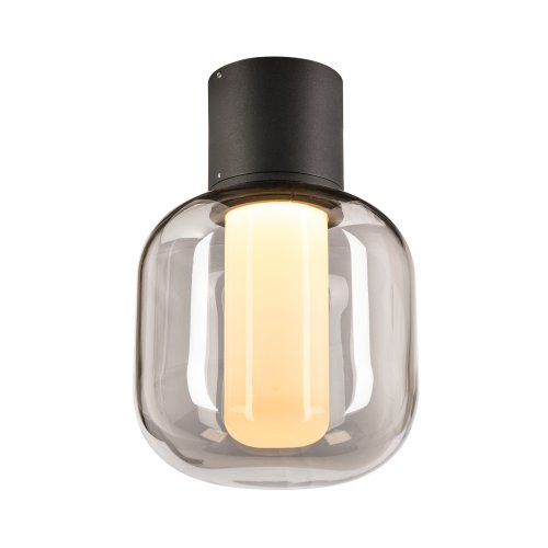 SLV OVALISK CL, Outdoor led plafondopbouwlamp antraciet CCT-switch 3000/40 - Slv 1004677 1 h rgb - 20024545
