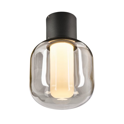 SLV OVALISK CL, Outdoor led plafondopbouwlamp antraciet CCT-switch 3000/40 - Slv 1004677 3 rgb - 20024545