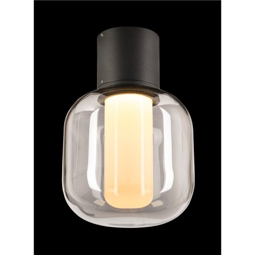 SLV OVALISK CL, Outdoor led plafondopbouwlamp antraciet CCT-switch 3000/40 - Slv 1004677 4 rgb - 20024545