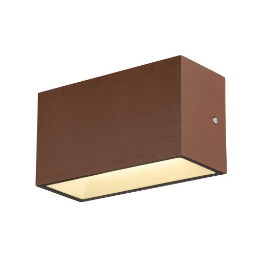 SLV SITRA M WL UP/DOWN, led wandopbouwarmatuur voor buiten, roestkleurig,  - Slv 1005154 1 h rgb - 20024737