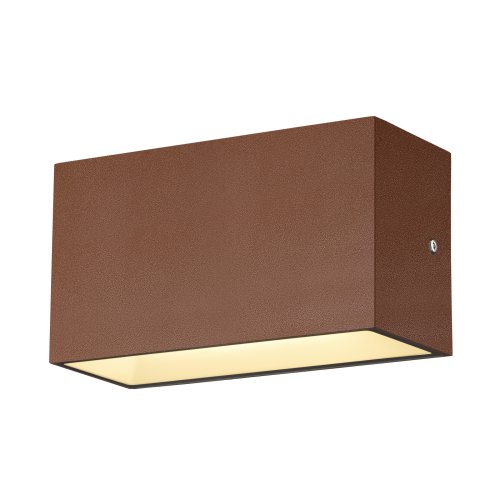 SLV SITRA M WL UP/DOWN, led wandopbouwarmatuur voor buiten, roestkleurig,  - Slv 1005154 5 rgb - 20024737