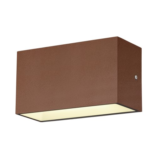SLV SITRA M WL UP/DOWN, led wandopbouwarmatuur voor buiten, roestkleurig,  - Slv 1005154 6 rgb - 20024737