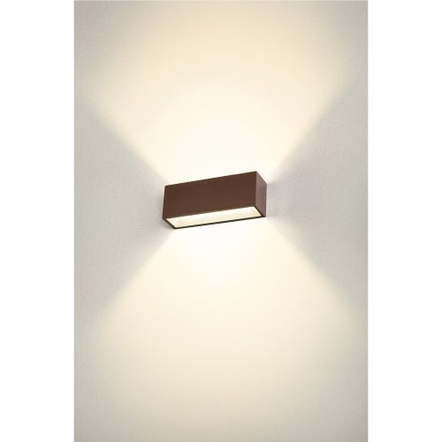 SLV SITRA L WL UP/DOWN, led wandopbouwarmatuur voor buiten, roestkleurig,  - Slv 1005157 ma2 rgb - 20024740
