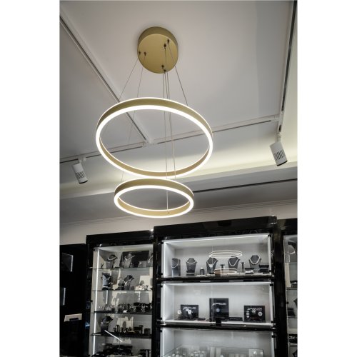 SLV ONE DOUBLE FASE up/down, pendelarmatuur messing 24W 2700/3000K 130&deg; - Slv 1005178 a11 rgb - 20024742