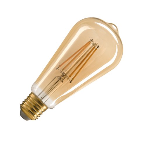 SLV ST64 E27, led lichtbron goud 7,5W 2500K CRI90 320&deg; - Slv 1005265 1 h rgb - 20024757