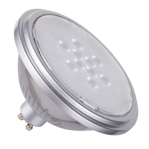 SLV QPAR111 GU10, led lichtbron, zilver, 7W, 4000K , CRI90 40&deg; - Slv 1005296 1 h rgb - 20024784