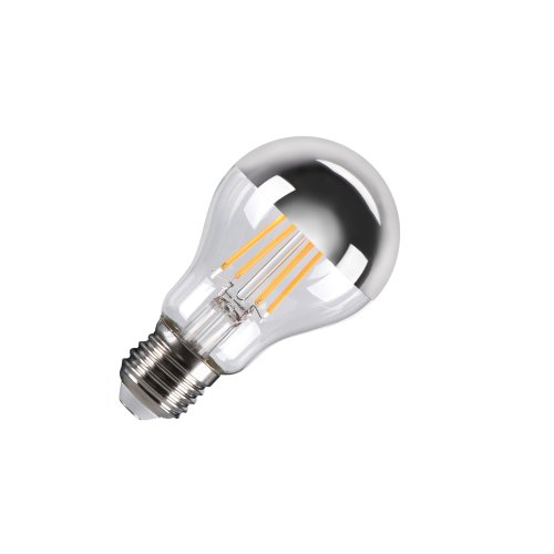 SLV A60 E27 Mirrorhead, led lichtbron chroom 7,5W 2700K CRI90 180&deg; - Slv 1005305 1 h rgb - 20208378