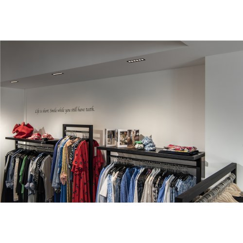 SLV MILANDOS 6, plafondinbouwarmatuur zwart 3000K 45&deg; - Slv 1005416 a1 h rgb - 20024879