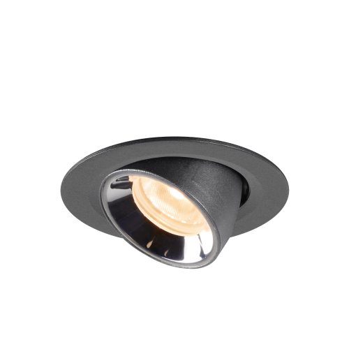 SLV NUMINOS&reg; GIMBLE XS, plafondinbouwarmatuur zwart/chroom 2700K 40&deg; - Slv 1005818 3 rgb - 20025137