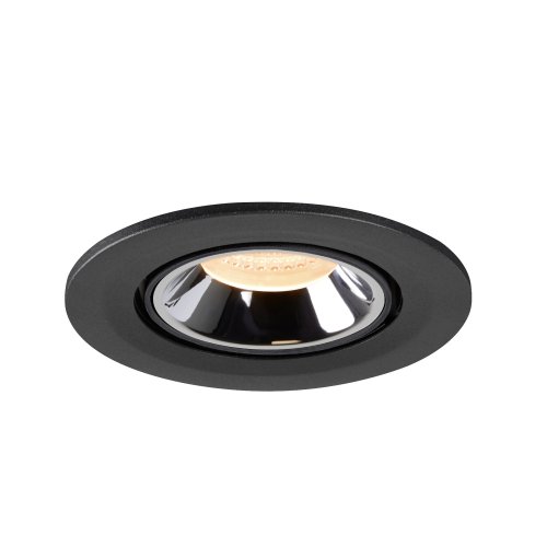 SLV NUMINOS&reg; GIMBLE S, plafondinbouwarmatuur zwart/chroom 2700K 55&deg; - Slv 1005875 4 rgb - 20025194