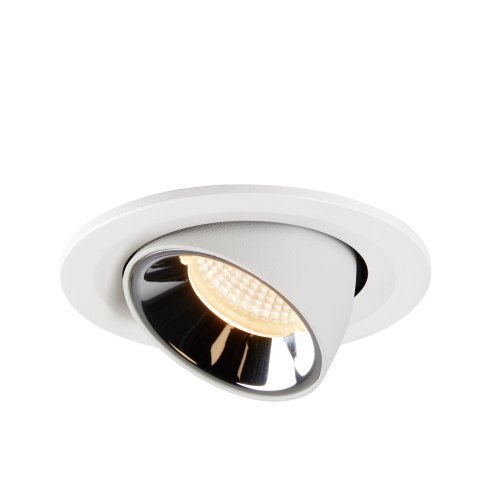 SLV NUMINOS&reg; GIMBLE S, plafondinbouwarmatuur wit/chroom 2700K 20&deg; - Slv 1005878 3 rgb - 20025197