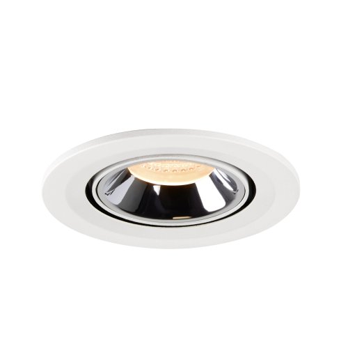 SLV NUMINOS&reg; GIMBLE S, plafondinbouwarmatuur wit/chroom 2700K 55&deg; - Slv 1005884 4 rgb - 20025203