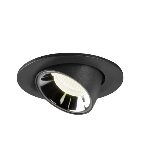 SLV NUMINOS&reg; GIMBLE S, plafondinbouwarmatuur zwart/chroom 4000K 55&deg; - Slv 1005911 3 rgb - 20025230