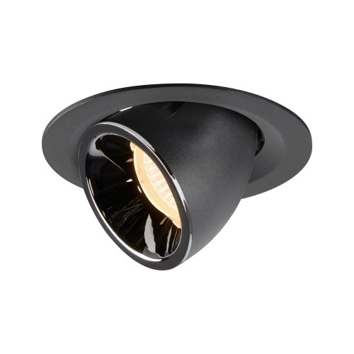 SLV NUMINOS&reg; GIMBLE M, plafondinbouwarmatuur zwart/chroom 2700K 40&deg; - Slv 1005926 1 h rgb - 20025245