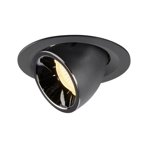 SLV NUMINOS&reg; GIMBLE M, plafondinbouwarmatuur zwart/chroom 3000K 40&deg; - Slv 1005944 1 h rgb - 20025263