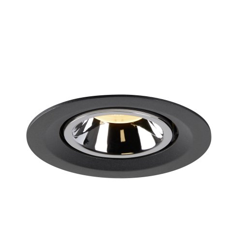 SLV NUMINOS&reg; GIMBLE M, plafondinbouwarmatuur zwart/chroom 3000K 40&deg; - Slv 1005944 4 rgb - 20025263