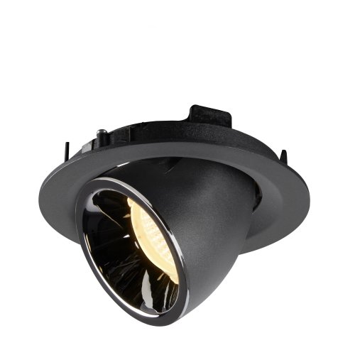 SLV NUMINOS&reg; GIMBLE M, plafondinbouwarmatuur zwart/chroom 3000K 40&deg; - Slv 1005944 5 rgb - 20025263