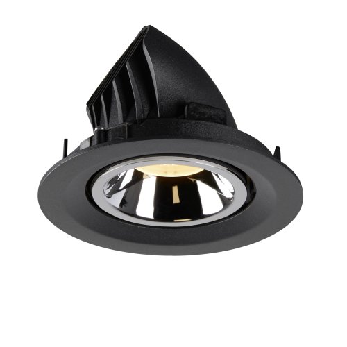 SLV NUMINOS&reg; GIMBLE M, plafondinbouwarmatuur zwart/chroom 3000K 55&deg; - Slv 1005947 7 rgb - 20025266