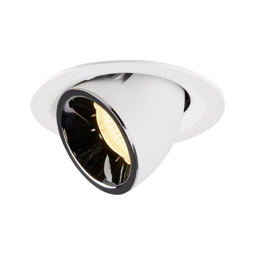 SLV NUMINOS&reg; GIMBLE M, plafondinbouwarmatuur wit/chroom 3000K 20&deg; - Slv 1005950 1 h rgb - 20025269