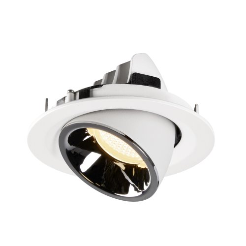SLV NUMINOS&reg; GIMBLE M, plafondinbouwarmatuur wit/chroom 3000K 40&deg; - Slv 1005953 6 rgb - 20025272