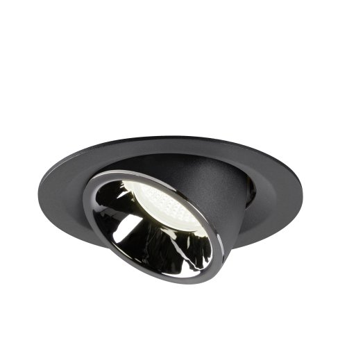 SLV NUMINOS&reg; GIMBLE M, plafondinbouwarmatuur zwart/chroom 4000K 20&deg; - Slv 1005959 3 rgb - 20025278