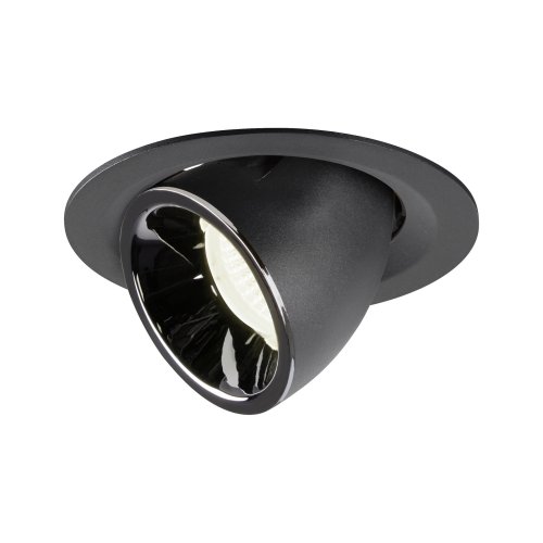 SLV NUMINOS&reg; GIMBLE M, plafondinbouwarmatuur zwart/chroom 4000K 55&deg; - Slv 1005965 1 h rgb - 20025284