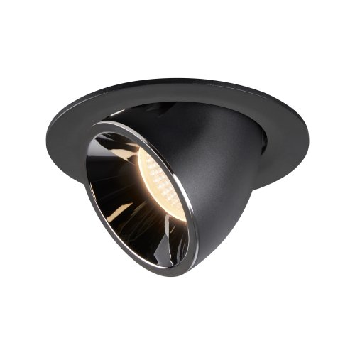 SLV NUMINOS&reg; GIMBLE L, plafondinbouwarmatuur zwart/chroom 2700K 20&deg; - Slv 1005977 1 h rgb - 20025296