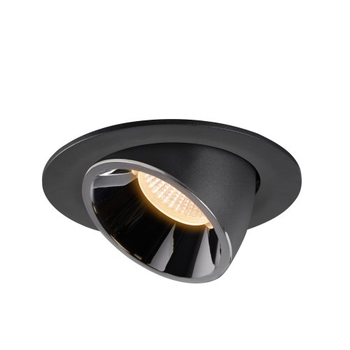 SLV NUMINOS&reg; GIMBLE L, plafondinbouwarmatuur zwart/chroom 2700K 55&deg; - Slv 1005983 3 rgb - 20025302
