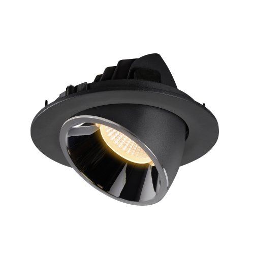 SLV NUMINOS&reg; GIMBLE L, plafondinbouwarmatuur zwart/chroom 3000K 20&deg; - Slv 1005995 6 rgb - 20025314