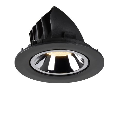SLV NUMINOS&reg; GIMBLE L, plafondinbouwarmatuur zwart/chroom 3000K 40&deg; - Slv 1005998 7 rgb - 20025317