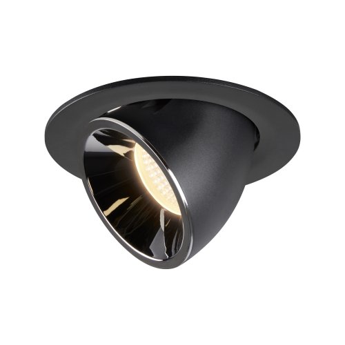 SLV NUMINOS&reg; GIMBLE L, plafondinbouwarmatuur zwart/chroom 3000K 55&deg; - Slv 1006001 1 h rgb - 20025320