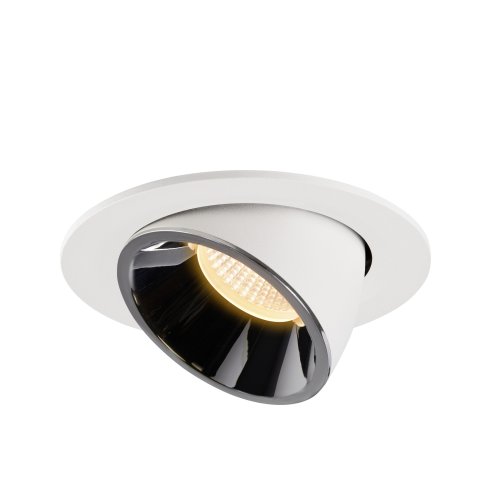 SLV NUMINOS&reg; GIMBLE L, plafondinbouwarmatuur wit/chroom 3000K 40&deg; - Slv 1006007 3 rgb - 20025326