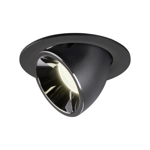 SLV NUMINOS&reg; GIMBLE L, plafondinbouwarmatuur zwart/chroom 4000K 55&deg; - Slv 1006019 1 h rgb - 20025338