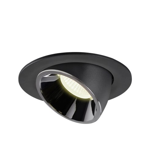 SLV NUMINOS&reg; GIMBLE L, plafondinbouwarmatuur zwart/chroom 4000K 55&deg; - Slv 1006019 3 rgb - 20025338