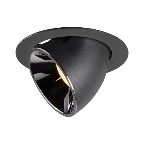 SLV NUMINOS&reg; GIMBLE XL, plafondinbouwarmatuur zwart/chroom 3000K 55&deg; - Slv 1006055 1 h rgb - 20025374