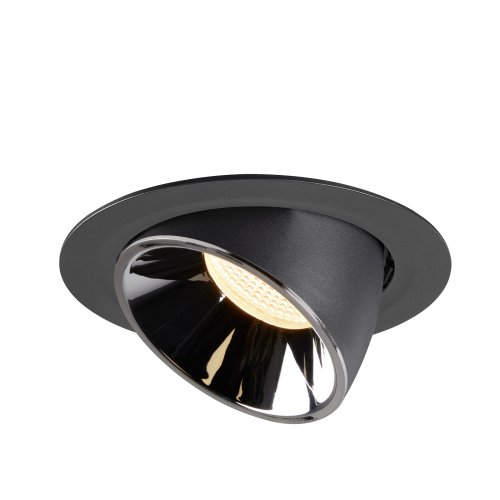 SLV NUMINOS&reg; GIMBLE XL, plafondinbouwarmatuur zwart/chroom 3000K 55&deg; - Slv 1006055 3 rgb - 20025374