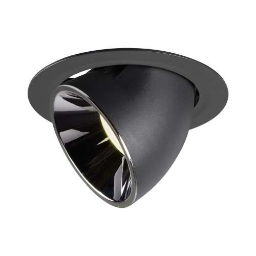 SLV XNUMINOS&reg; GIMBLE L, plafondinbouwarmatuur zwart/chroom 4000K 20&deg; - Slv 1006067 1 h rgb - 20025386