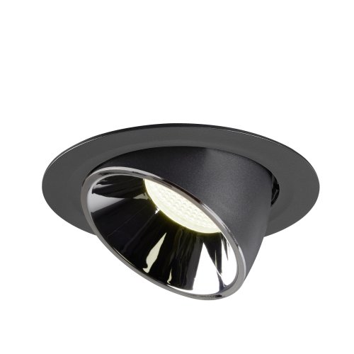 SLV NUMINOS&reg; GIMBLE XL, plafondinbouwarmatuur zwart/chroom 4000K 55&deg; - Slv 1006073 3 rgb - 20025392