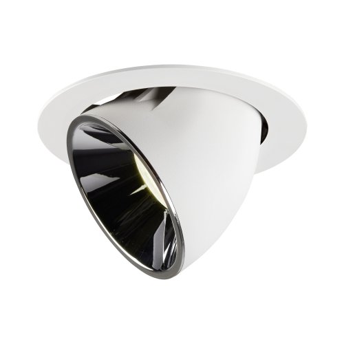 SLV NUMINOS&reg; GIMBLE XL, plafondinbouwarmatuur wit/chroom 4000K 55&deg; - Slv 1006082 1 h rgb - 20025401