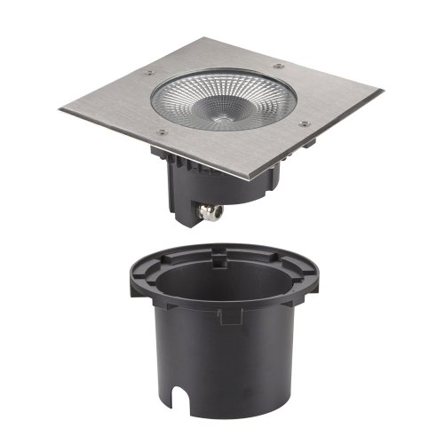 SLV ROCCI 200 EL hoekig, vloerinbouwarmatuur rvs geborsteld 16W 3000K 120&deg; - Slv 1006105 d2 rgb - 20025421