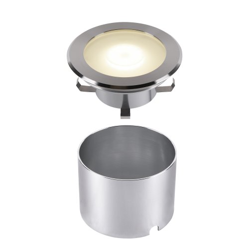 SLV DASAR FLAT 120 EL, vloerinbouwarmatuur roestvrij staal 7W 3000K - Slv 1006106 3 rgb - 20025422