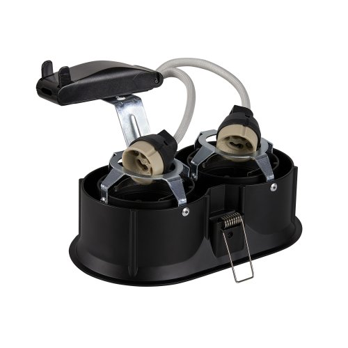 SLV HORN double QPAR51, plafondinbouwarmatuur zwart 25W - Slv 1006121 2 rgb - 20025437