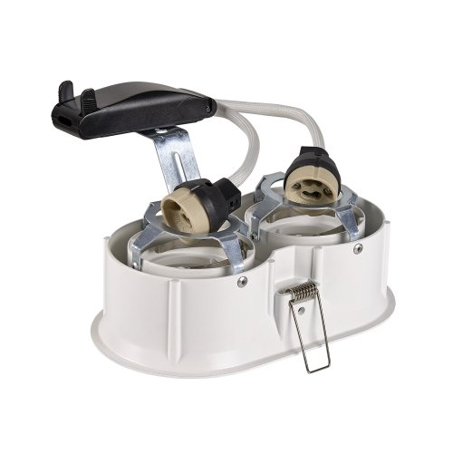 SLV HORN double QPAR51, plafondinbouwarmatuur wit 25W - Slv 1006122 2 rgb - 20025438