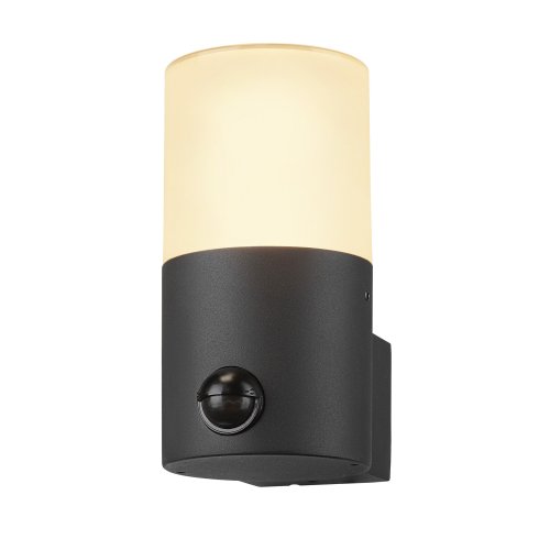 SLV GRAFIT E27 rond sensor, wandopbouwarmatuur antraciet - Slv 1006179 3 rgb - 20025486
