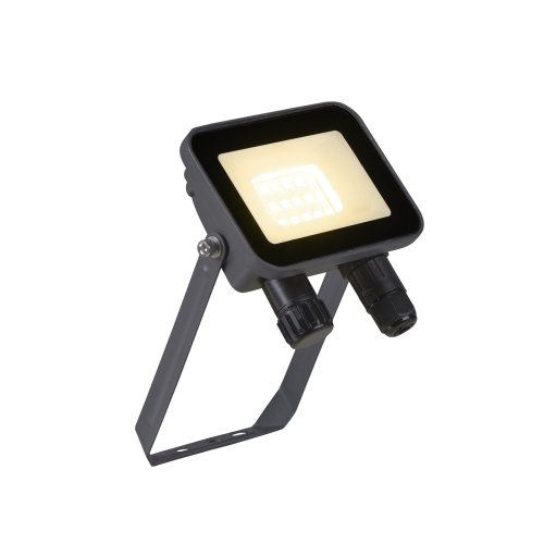 SLV FLOODI S, wand- en plafondopbouwarmatuur antraciet / transparant 9,3W  - Slv 1006191 1 h rgb - 20025498